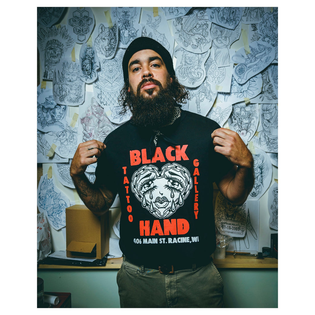 “Anime Bae” Black Hand Tattoo Gallery T-shirt in Black
